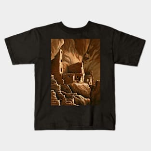 Cliff dwellings Kids T-Shirt